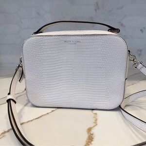 Henri Bendel White Snake Skin Leather Purse - like new never used